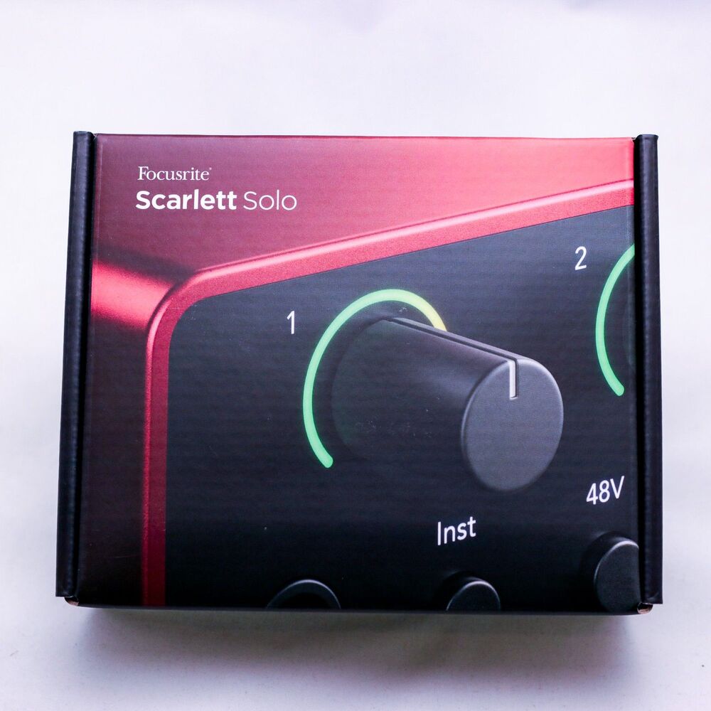 Focusrite Scarlett Solo 4th Gen USB Interface with Software Suite